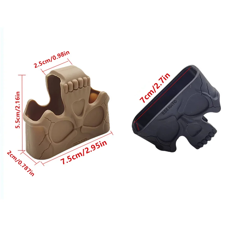 Bucles tácticos de jaula de goma para tirar rápida, 5,56, para M4 M16 AK, asistencia para revistas, tiro, caza, Paintball, Airsoft - imagen 4