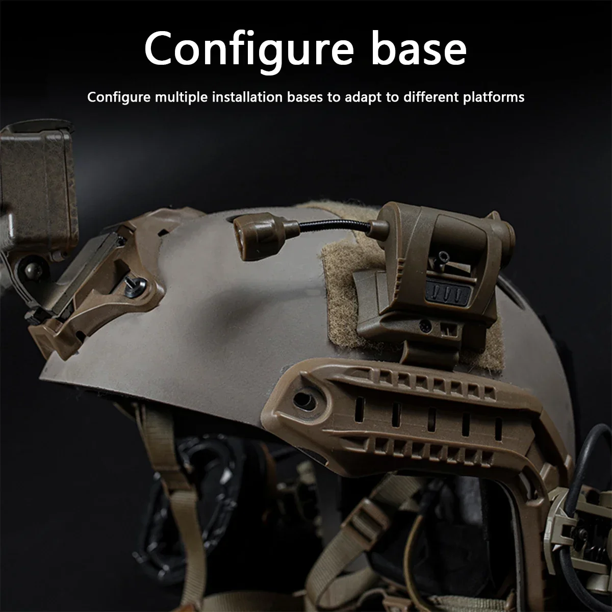 Tactical MPLS Helmet Light MPLS3 Charge MPLS 4 Mode Green Red IR LED Lamp Energy Saving Hunting Airsoft FAST Helmet Flashlight - imagen 3