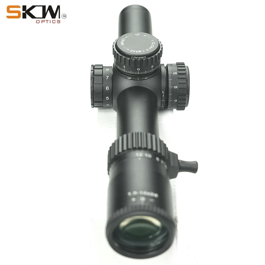 SKWoptics Mira telescópica para rifle con montura CNC y retícula táctica