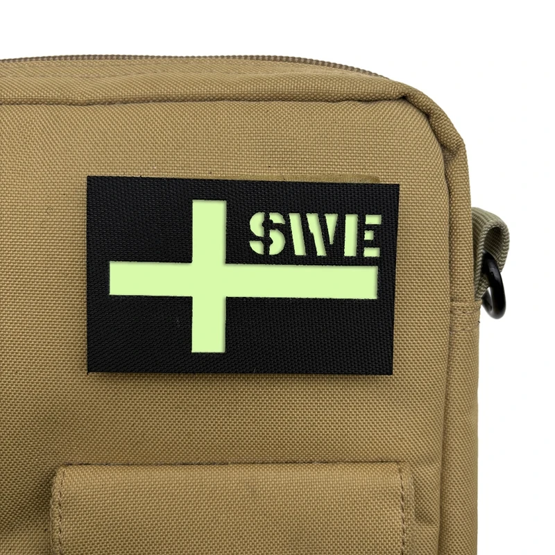 Parche bordado con gancho y bucle de bandera europea, accesorios, parches láser ir, insignia moral para exteriores, pegatina de insignias tácticas para ropa - imagen 2