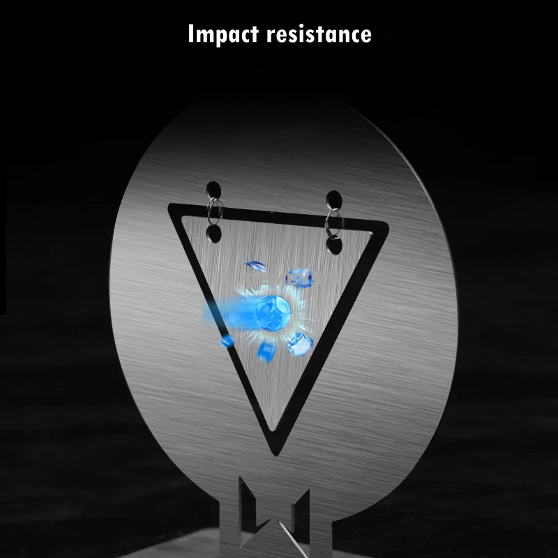 Entrenamiento de tiro al destino táctico Metal 6 uds accesorios de Paintball marco de acero inoxidable práctica CS juego de guerra equipo Airsoft - imagen 5