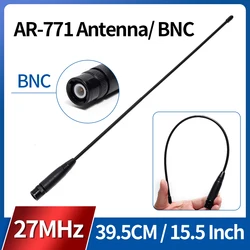 ABBREE AR-771 27 MHz antena látigo para radio CB portátil de mano