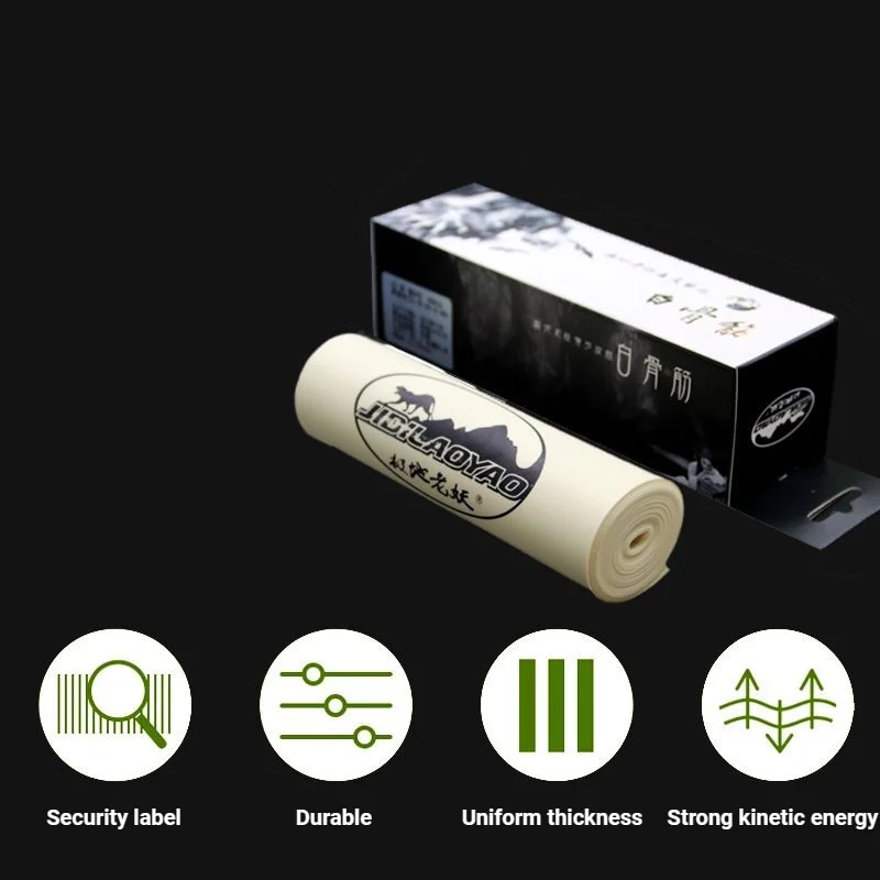 Banda de goma plana para tirachinas, 2m (0,45-0,8mm), alta elasticidad, engrosamiento, banda de goma duradera, accesorios de tiro de catapulta para exteriores - imagen 4