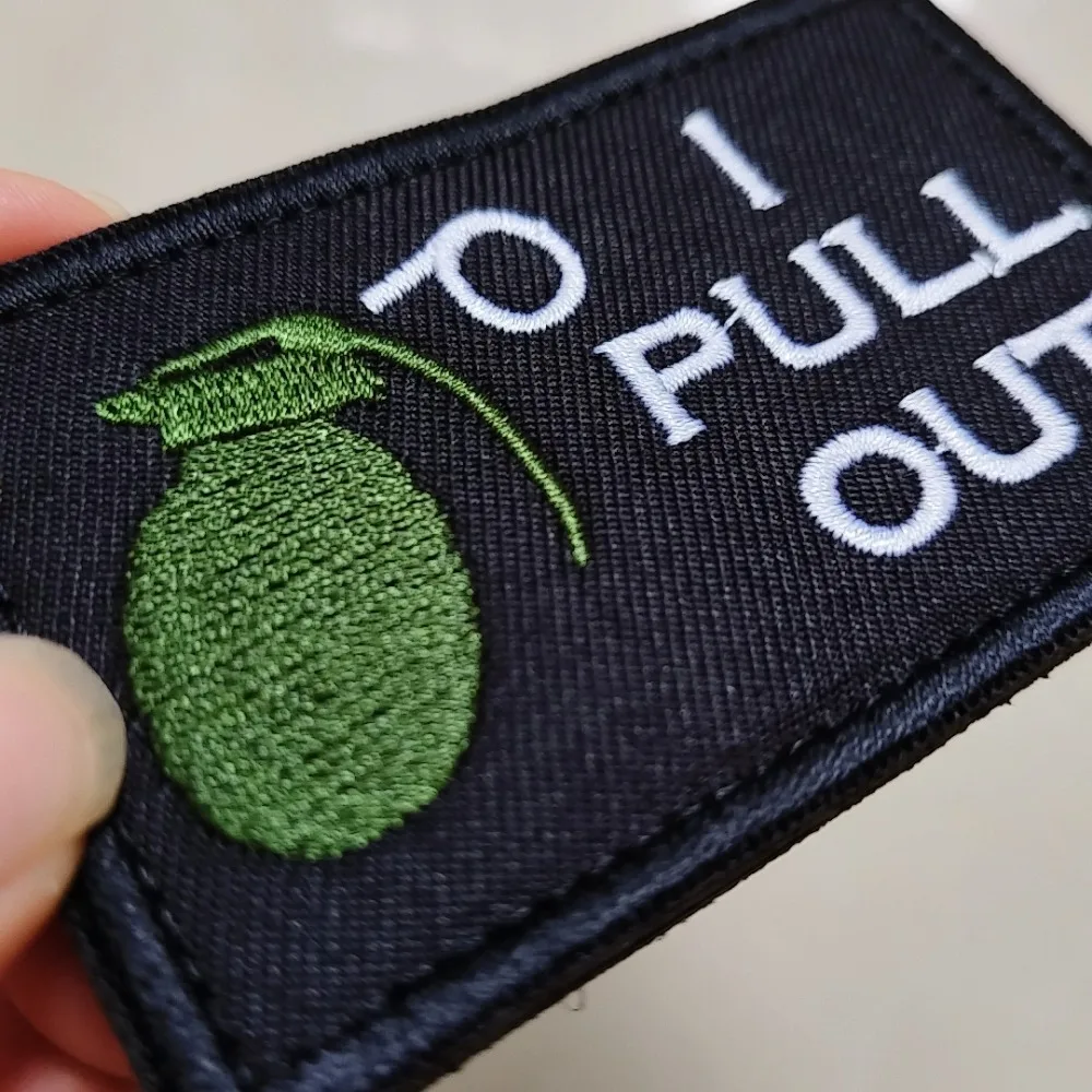 parches velcro mochila tácticos de bordados Parche militar divertido con apliques bordados de Velcros, insignia con emblema de gancho y bucle de moral del ejército para bolsos, mochilas, chaleco, engranajes tácticos - imagen 4