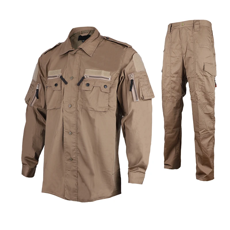 Traje táctico para entrenamiento, uniforme de combate, ropa al aire libre, senderismo, caza, conjunto de chaqueta y pantalón - imagen 2