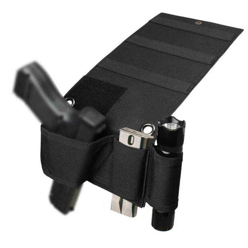 Funda táctica universal para pistola con presilla linterna y cargador - imagen 4