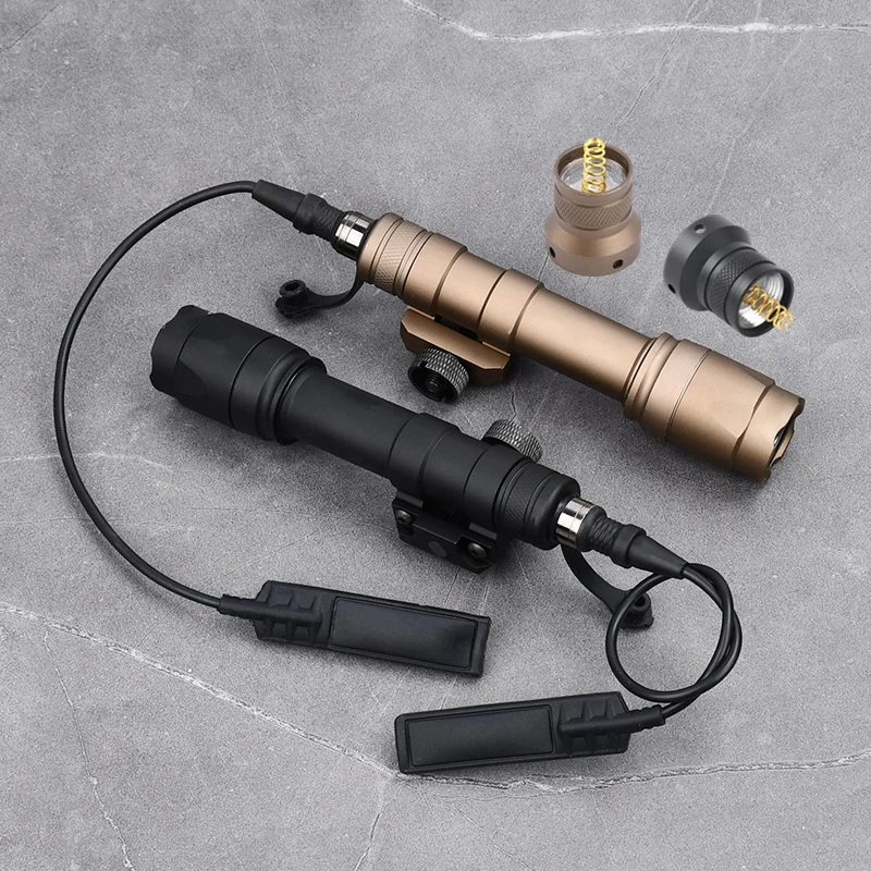 Antorcha Airsoft SF M300 M600 M600C M300A linterna táctica caza Scout pistola luz interruptor de presión momentáneo riel de 20mm - imagen 5