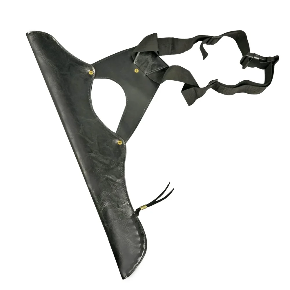 1 Juego de tiro con arco, aljaba de PU, protector de brazo, cinturón ajustable LH/RH, arco largo recurvo, arco tradicional, tiro, caza, flecha, bolsa, guardabrazos - imagen 3