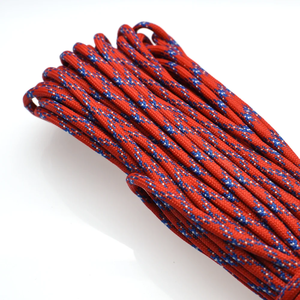 Cordón de paracaídas de Paracord Mil Spec tipo III, núcleo de 7 hebras para pulsera de escalada y acampada, 100 pies, 550, 1 unidad - imagen 4