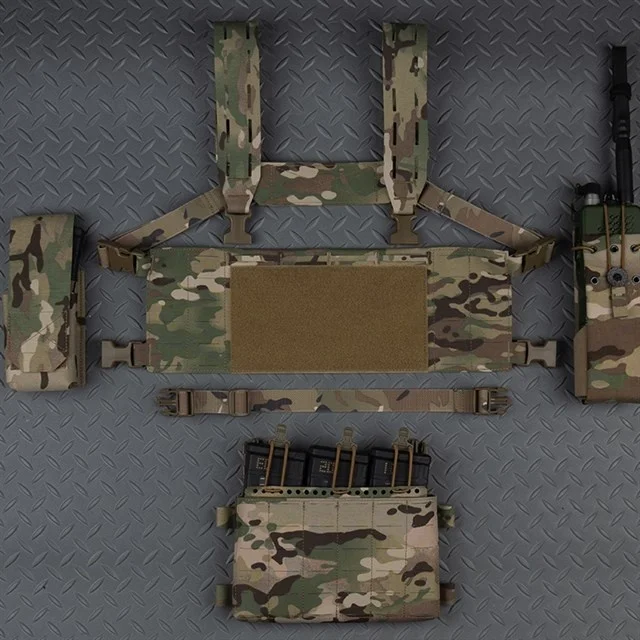 Tactical LV-X Chest Rig UG Style MOLLE Modular Hunting Plate Carrier Vest Equipment Outdoor Airsoft 556 Triple Magazine Pouch - imagen 2