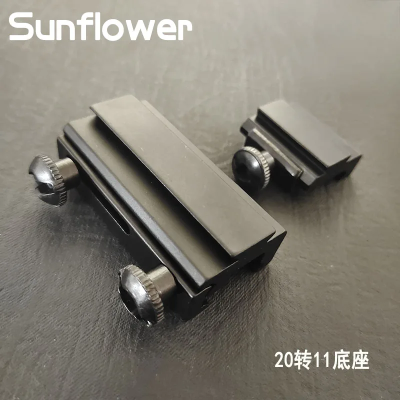 Adaptador de riel táctico Picatinny A cola de Milano, Base de montaje a 11mm de 20mm, pistola de riel largo de 30mm, Airsoft - imagen 2