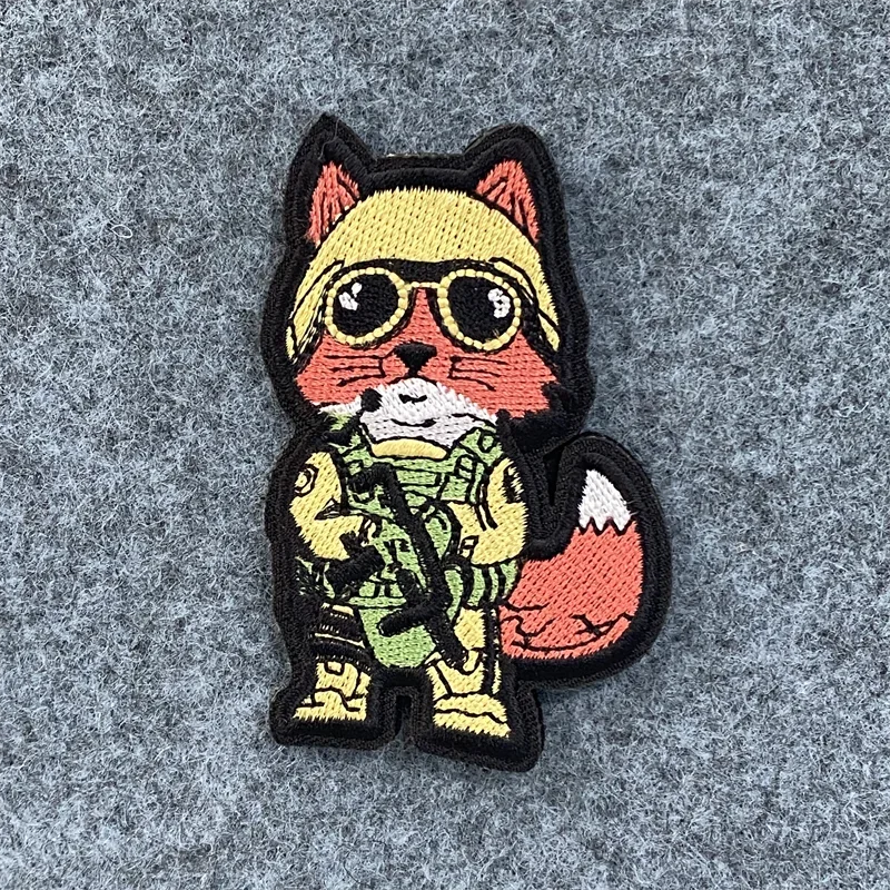 Dont Be A Pussy parche de gatito fuerte, Animal Guerrero bordado, insignia de moral táctica, gancho y bucle, brazalete, parches de mochila - imagen 3