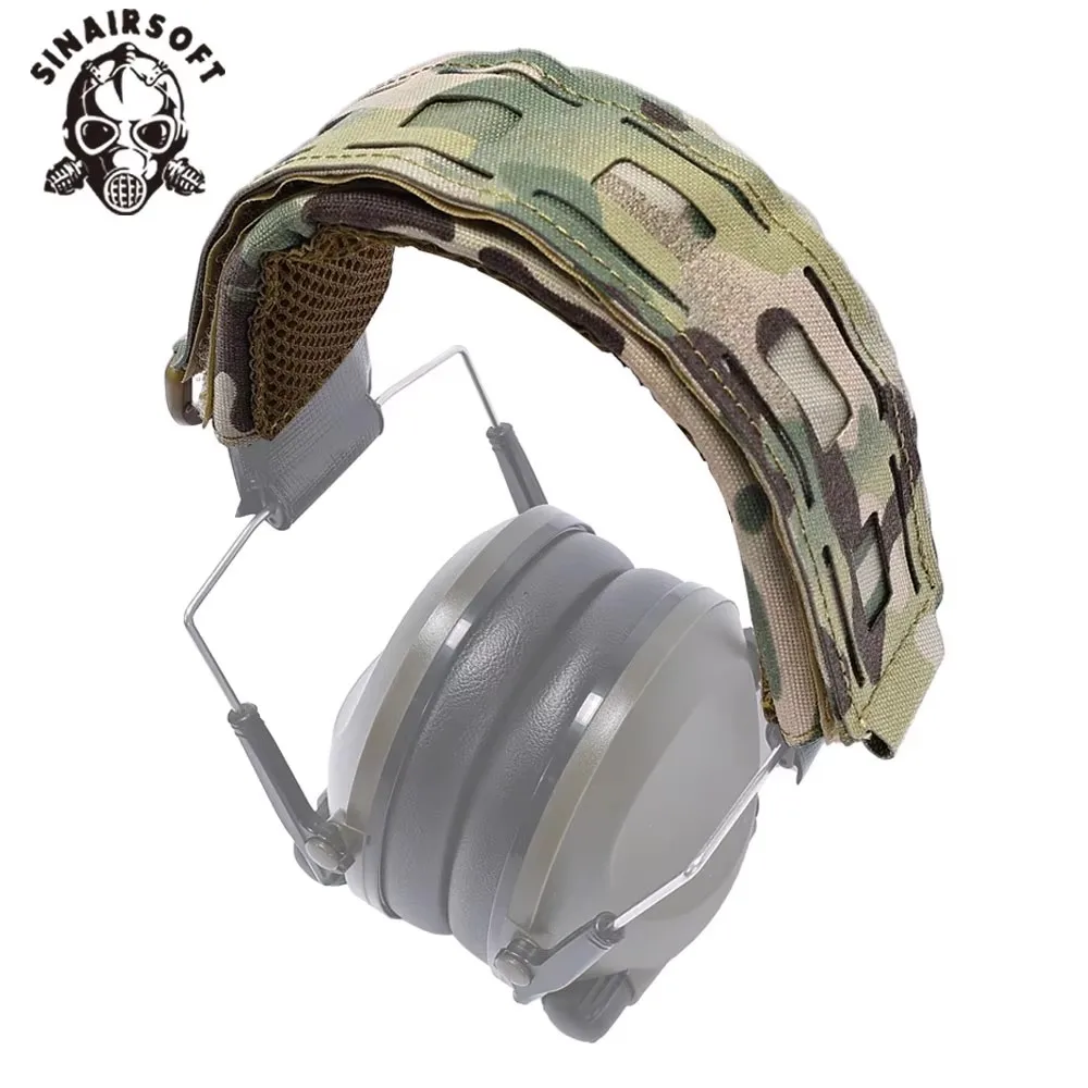Soporte Modular para auriculares, cubierta protectora, diadema para llamadas tácticas, orejera, funda protectora MOLLE para accesorios de ropa de caza - imagen 3