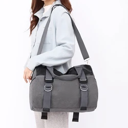 Bolso de lona para gimnasio, Fitness, bolso de hombro tipo bandolera con correa ajustable, bolso de viaje deportivo de corta distancia, bolso de mano de gran capacidad