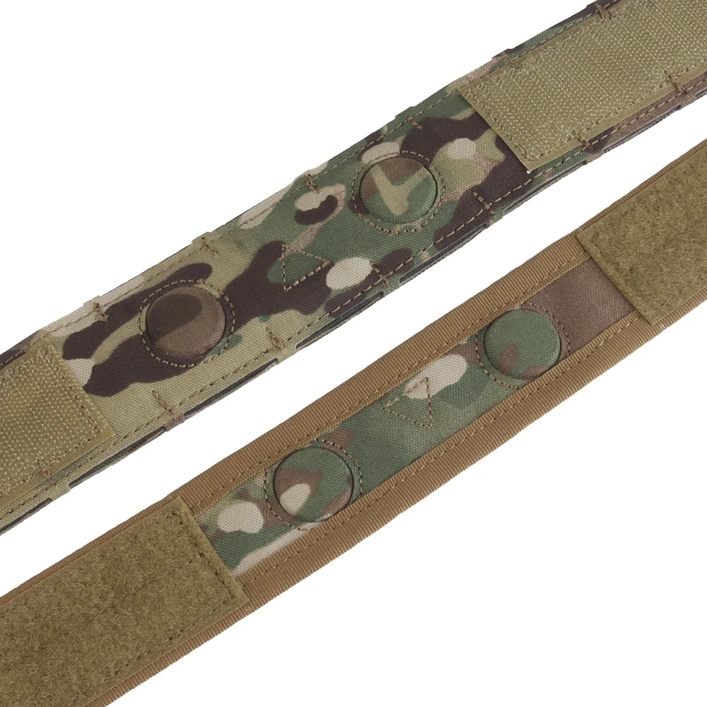 Cinturón de batalla estilo camuflaje cinturón táctico MOLLE entrenamiento de caza al aire libre cinturón interior exterior doble con sistema de localización magnética - imagen 3