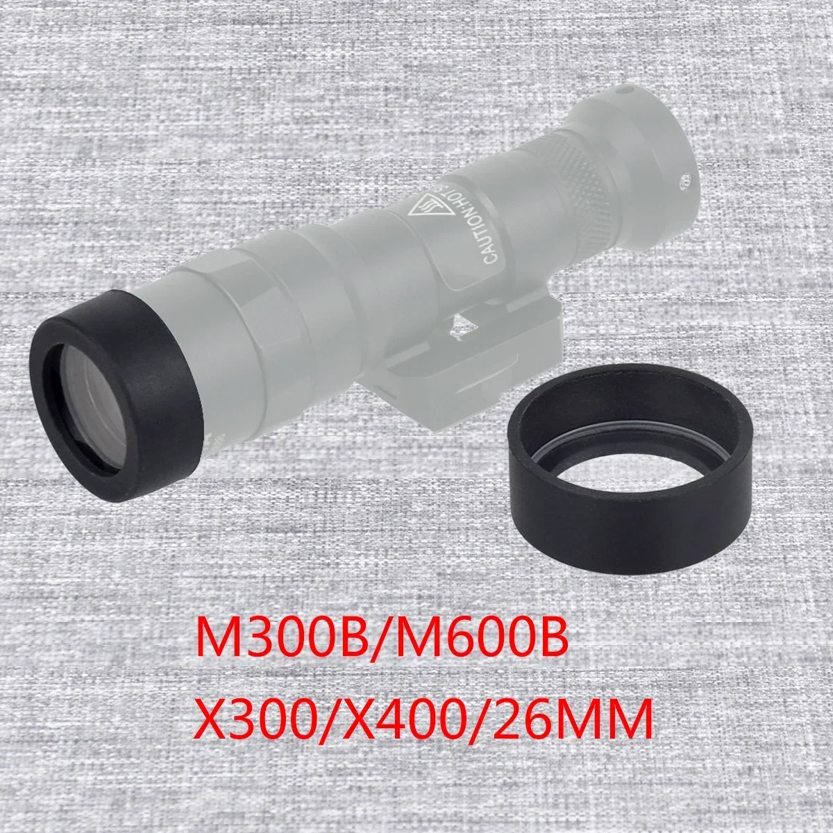 Protector de luz de arma táctica Airsoft para SureFire M300B M600B X300 X400 SRO Protector de lente de vista de punto rojo - imagen 3