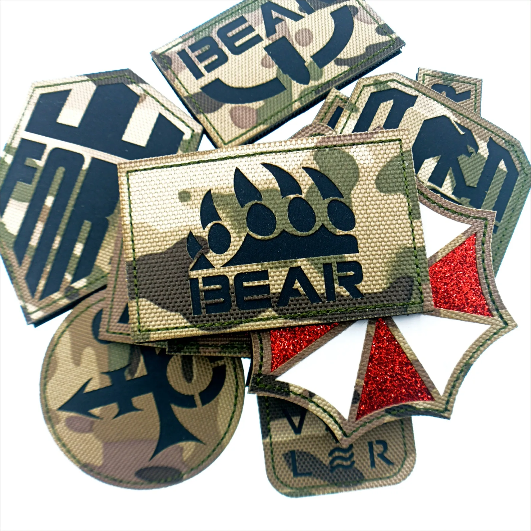 Paraguas ruso USEC BEAR, estructura reflectante 3DIR, borde, etiqueta de ventilador militar, insignia, chaqueta, mochila, parche bordado - imagen 5