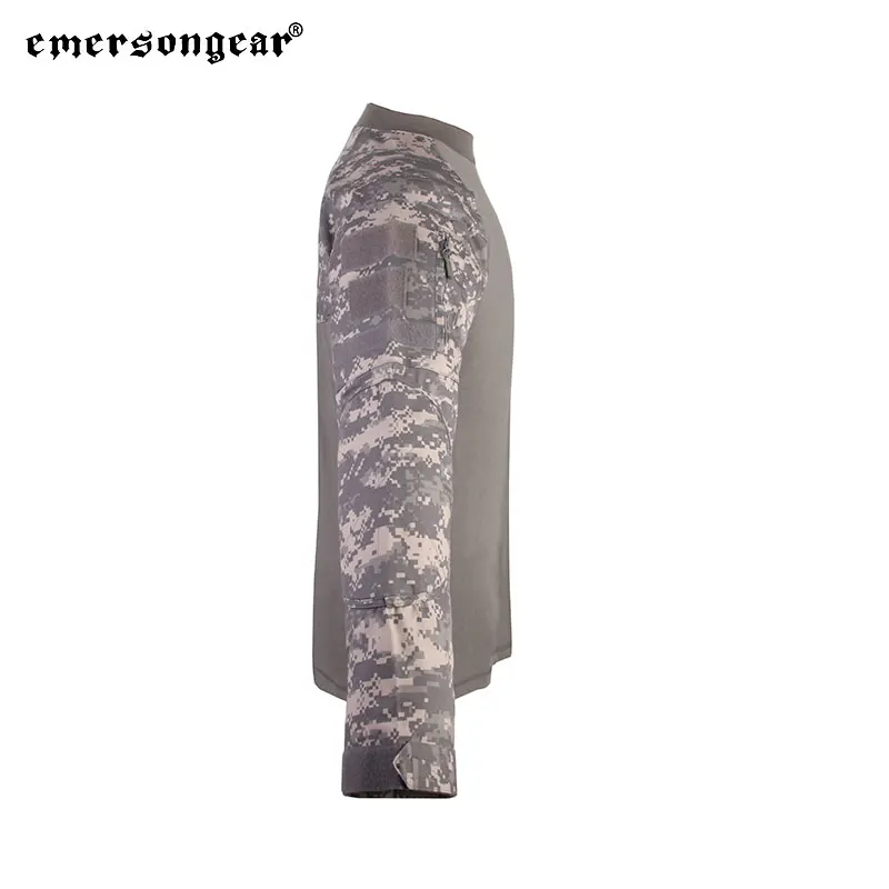 Emersongear-camisetas de combate táctico para hombre, camisa de caza, deportes al aire libre, Airsoft, tiro, Camoflage ACU - imagen 3