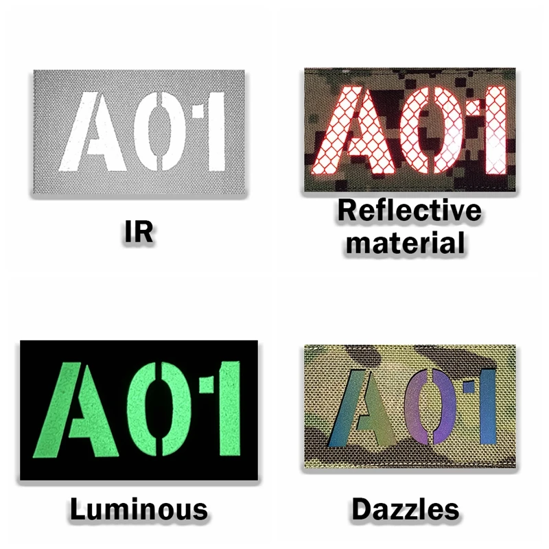 Parche de corte láser personalizado, señal de llamada de Radio con nombre multicolor, reflexión infrarroja IR IFF, Material reflectante, deslumbrante luminoso - imagen 5