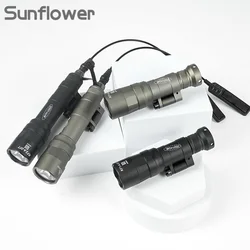 Luz táctica M640DFT M340DFT para exteriores, linterna para Rifle Airsoft, luz LED para arma, foco apto para riel de 20mm, accesorio de caza