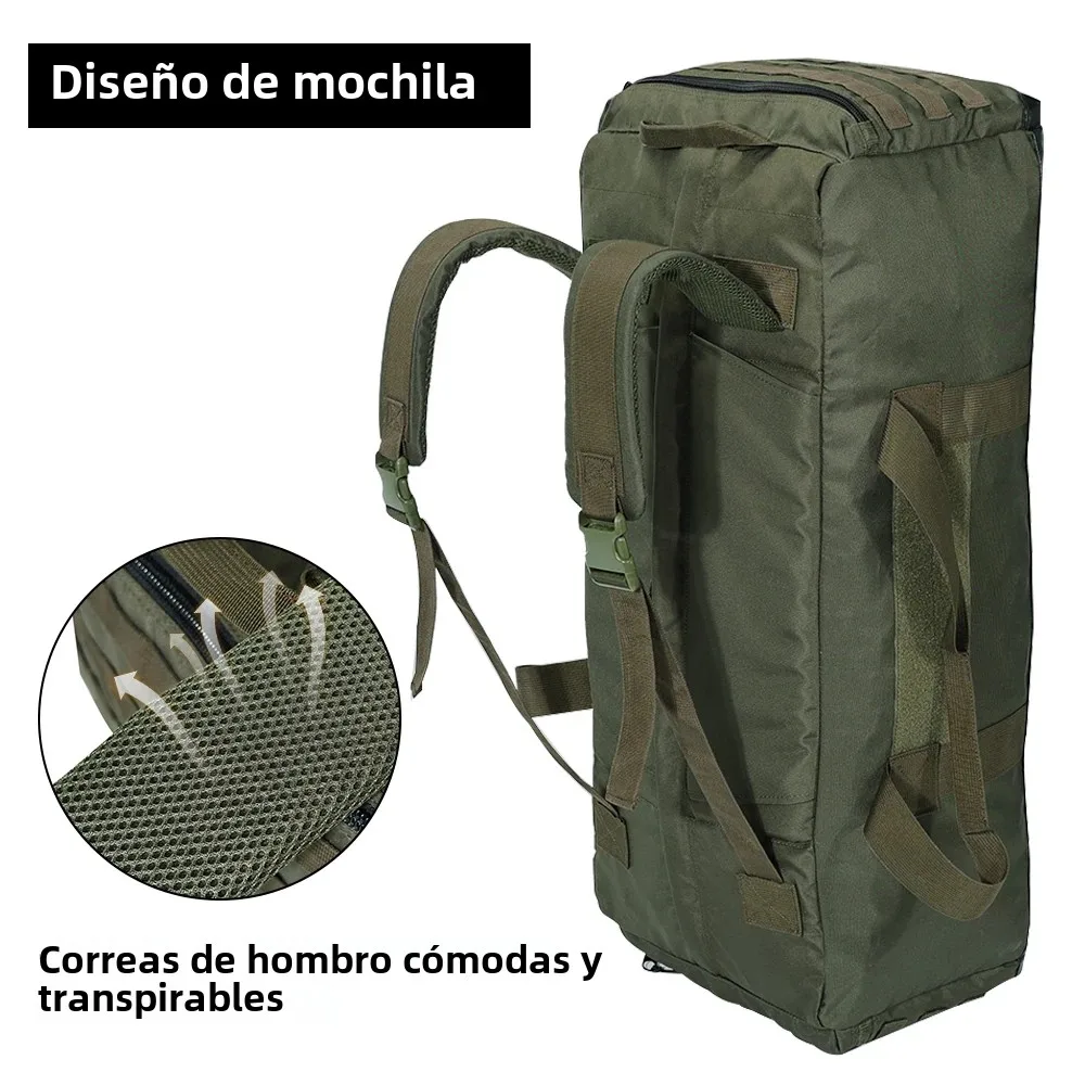 SINAIRSOFT-mochila táctica de gran capacidad de 80L, equipo de caza, entrenamiento, deportes, Fitness, bolso de viaje, bolso de hombro móvil - imagen 4