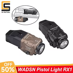 Luz de pistola táctica CS RX1 WADSN, luz de cazador, linterna táctica de aluminio, 800 lúmenes, potente foco de 20mm