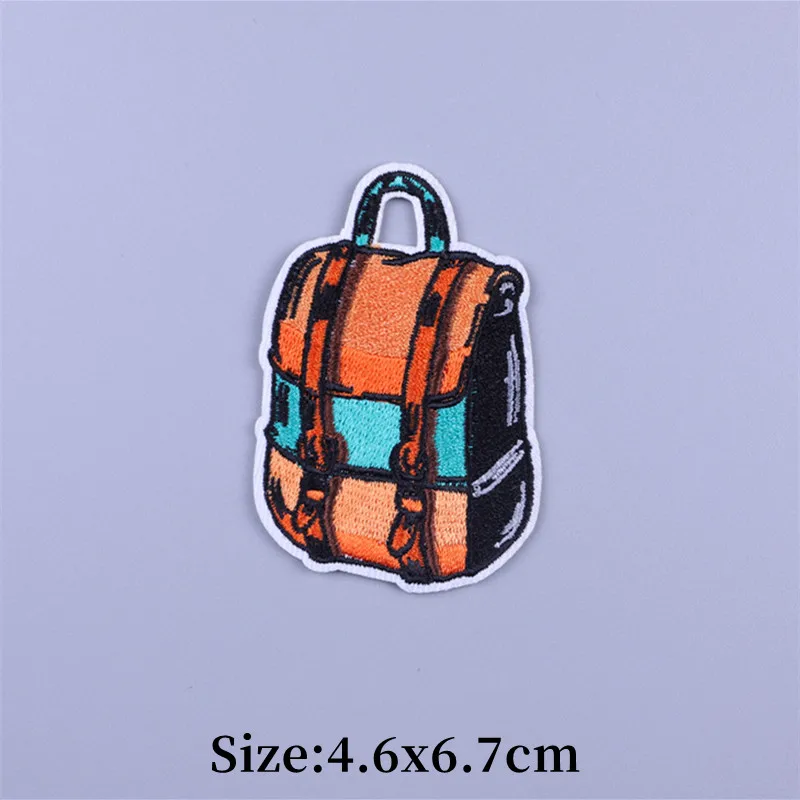 Parches bordados de aventura para Camper al aire libre, apliques térmicos para mochila, montañismo, parche para planchar en la ropa - imagen 4