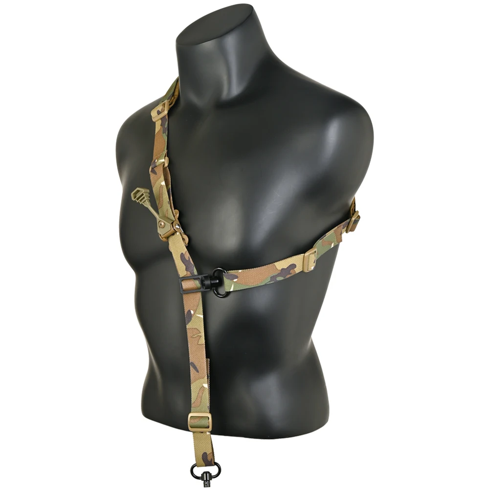 Eslinga táctica para Rifle de 2 puntos, adaptador de conversión de Triglid de 2 a 1 punto, 1 ", Compatible con accesorios para pistola de caza giratoria QD - imagen 3