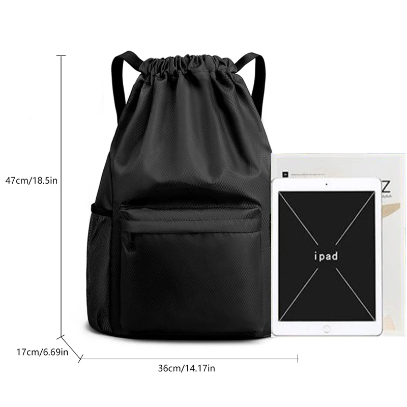 Bolsa deportiva de natación con separación en seco y húmedo de 27L, mochila impermeable, bolsa deportiva de baloncesto de gran capacidad, bolsillo de viaje para Fitness - imagen 5