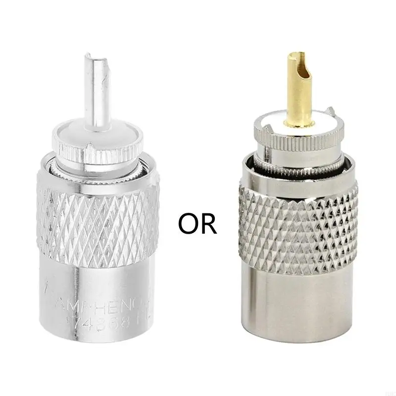 Conectores J1HC UHF PL 259 Conector masculino a RG8X RG59 RG8 Conector del adaptador UHF Conectores ajuste UHF