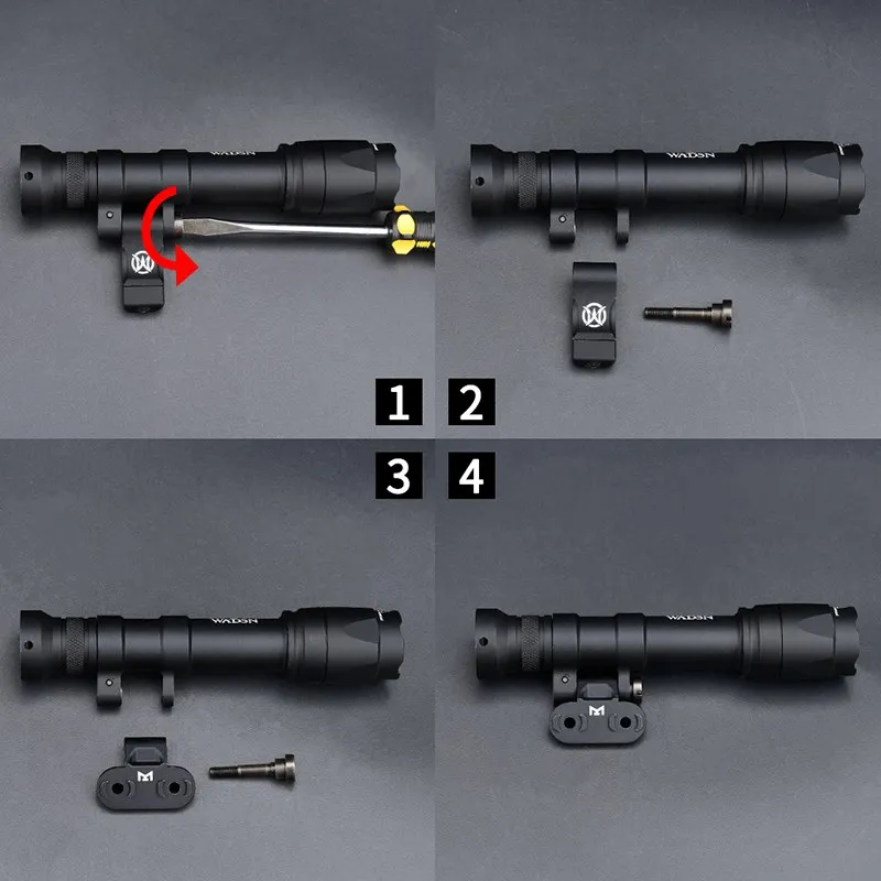 Linterna táctica Airsoft M600 Wadsn M640C M640, luz estroboscópica constante de 800 lúmenes, lámpara de caza para Mlok Keymod - imagen 4