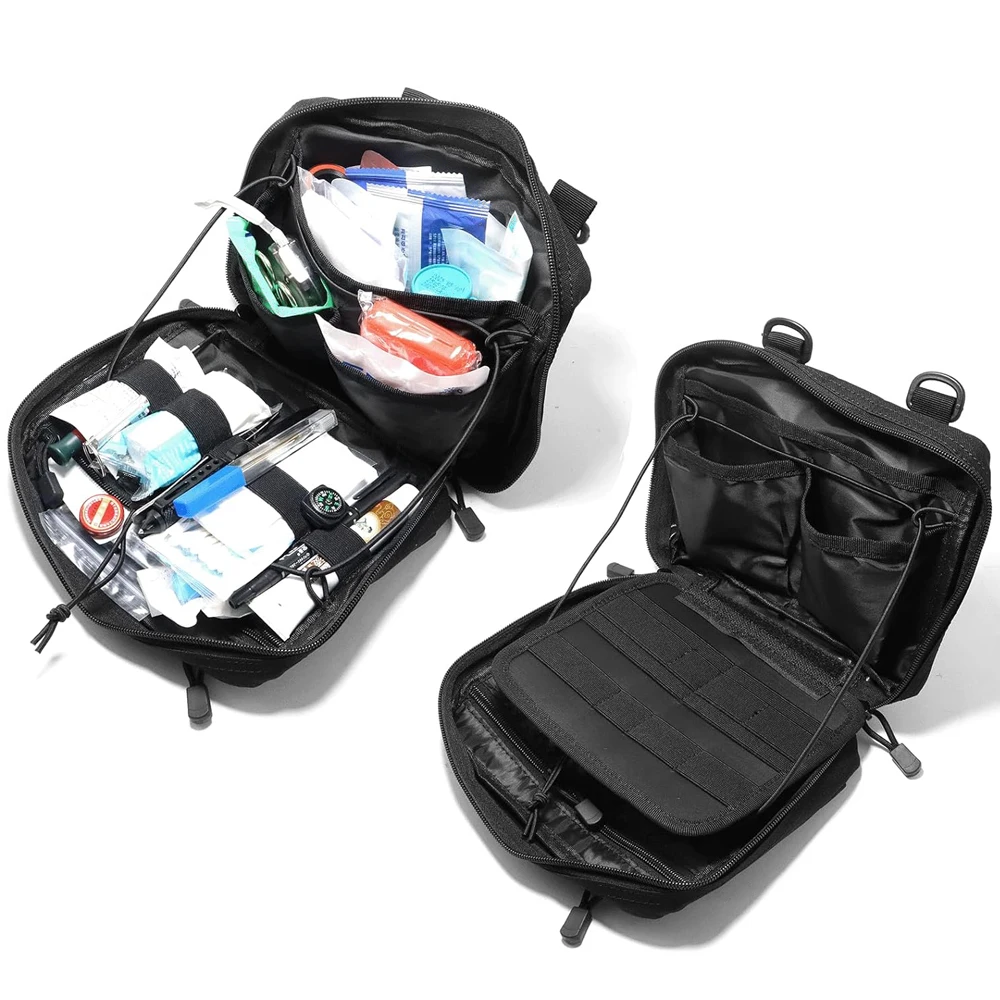 Bolsa táctica Molle Admin, organizador de utilidad para exteriores, bolsa médica EDC, bolsa Modular, riñonera de cintura para caza, Camping y senderismo - imagen 2