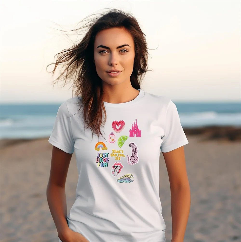 50/100 Uds. Parches bordados surtidos al azar dibujos animados DIY parches para planchar/coser pegatinas apliques para ropa vestidos sombrero Jeans - imagen 4