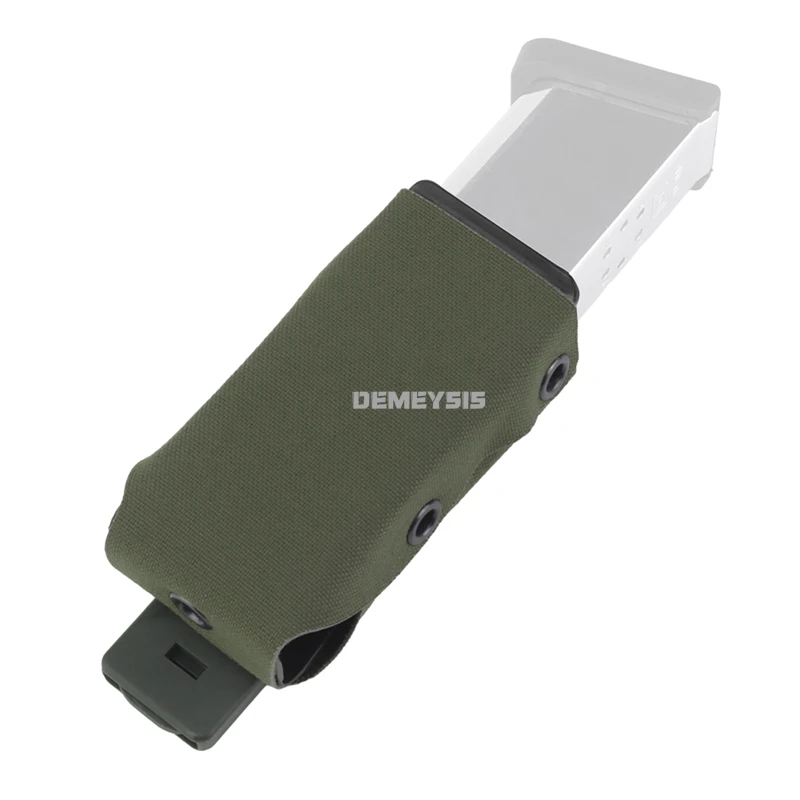 Tiro 9mm 40 bolsas para revistas sistema Molle Paintball bolsas individuales tácticas caza al aire libre CS Airsoft 9MM Mag Holder - imagen 2