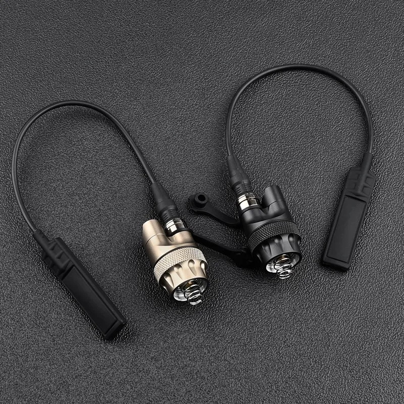 WADSN linterna táctica tapa trasera de Metal M300 M600 PLHV2 luz de explorador de caza al aire libre interruptor de presión de doble función constante - imagen 2