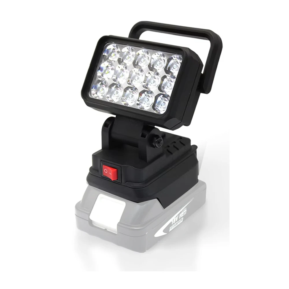 Accesorios de herramientas eléctricas para Makita, batería de iones de litio de 18V, 15 cuentas, luz LED de trabajo, lámpara de emergencia, linterna, foco BL1830 - imagen 3