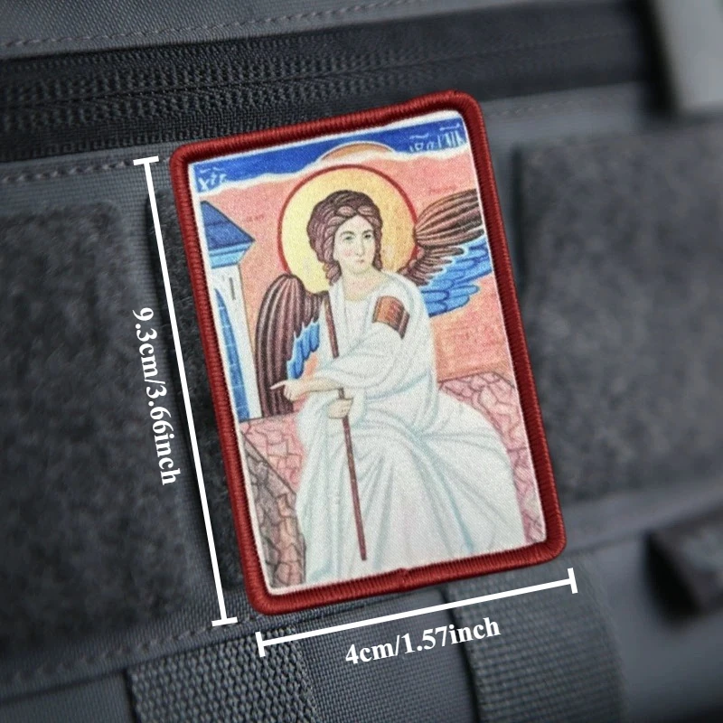 Parche moral bordado Jesús religioso para equipamiento táctico - imagen 4