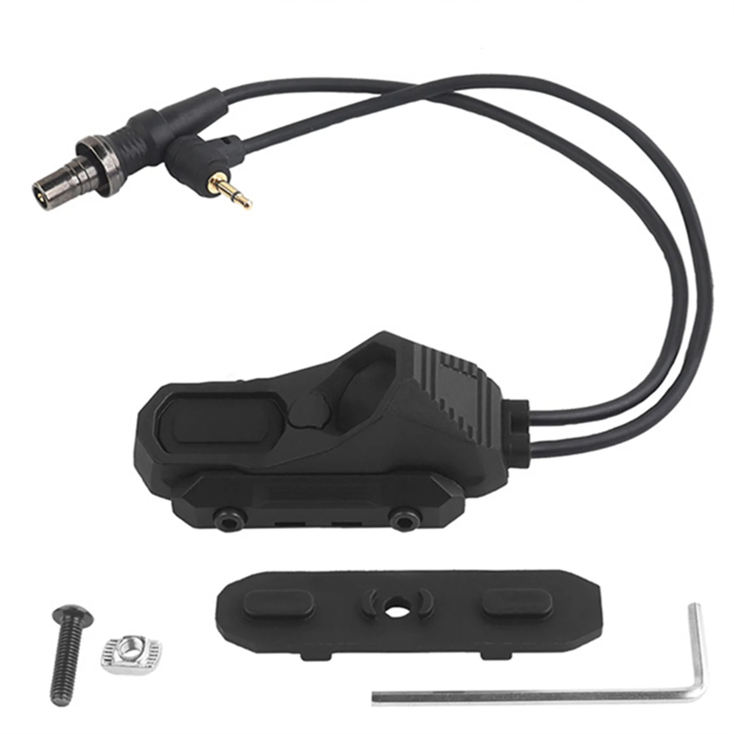 Interruptor Axon de presión táctica Airsoft, botón de Control remoto de doble función SF + enchufe trasero de 3,5 MM/2,5 MM, M300, M600, DBAL, PEQ, NGAL - imagen 4