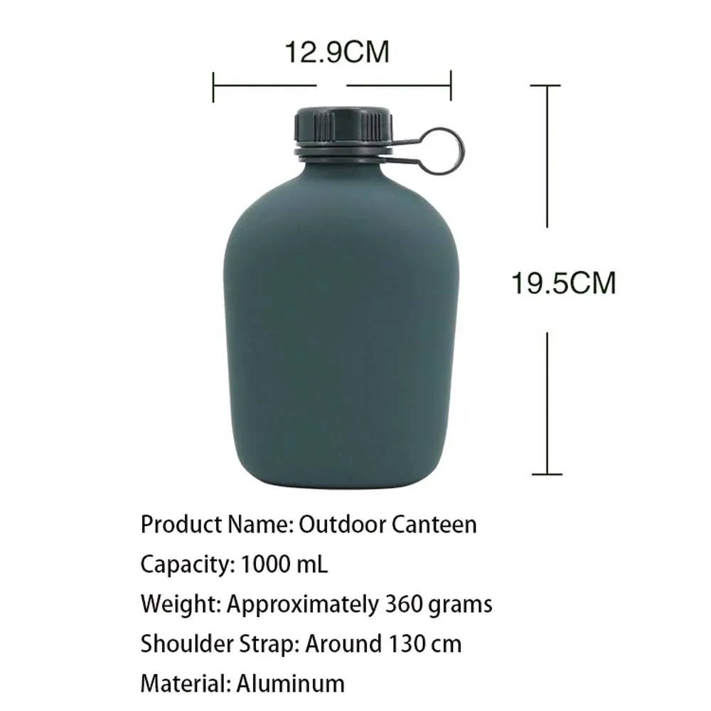Botella de agua táctica con bolsa