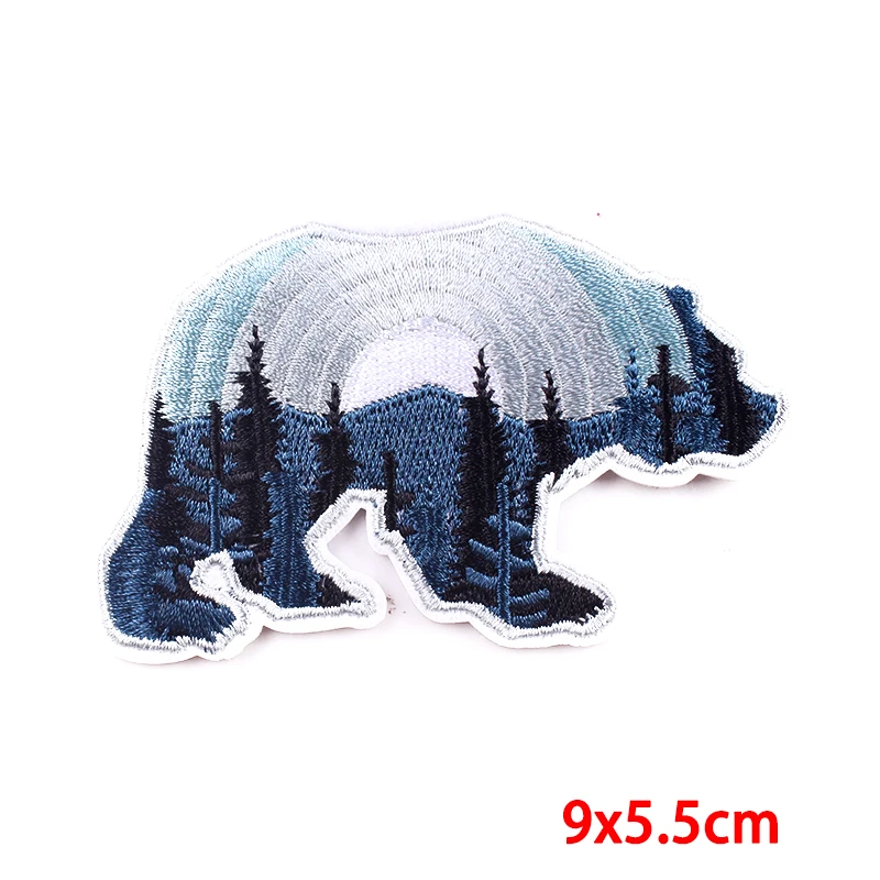Parche bordado para Camping de montaña, Parche de aventura natural, parches termoadhesivos para ropa - imagen 5