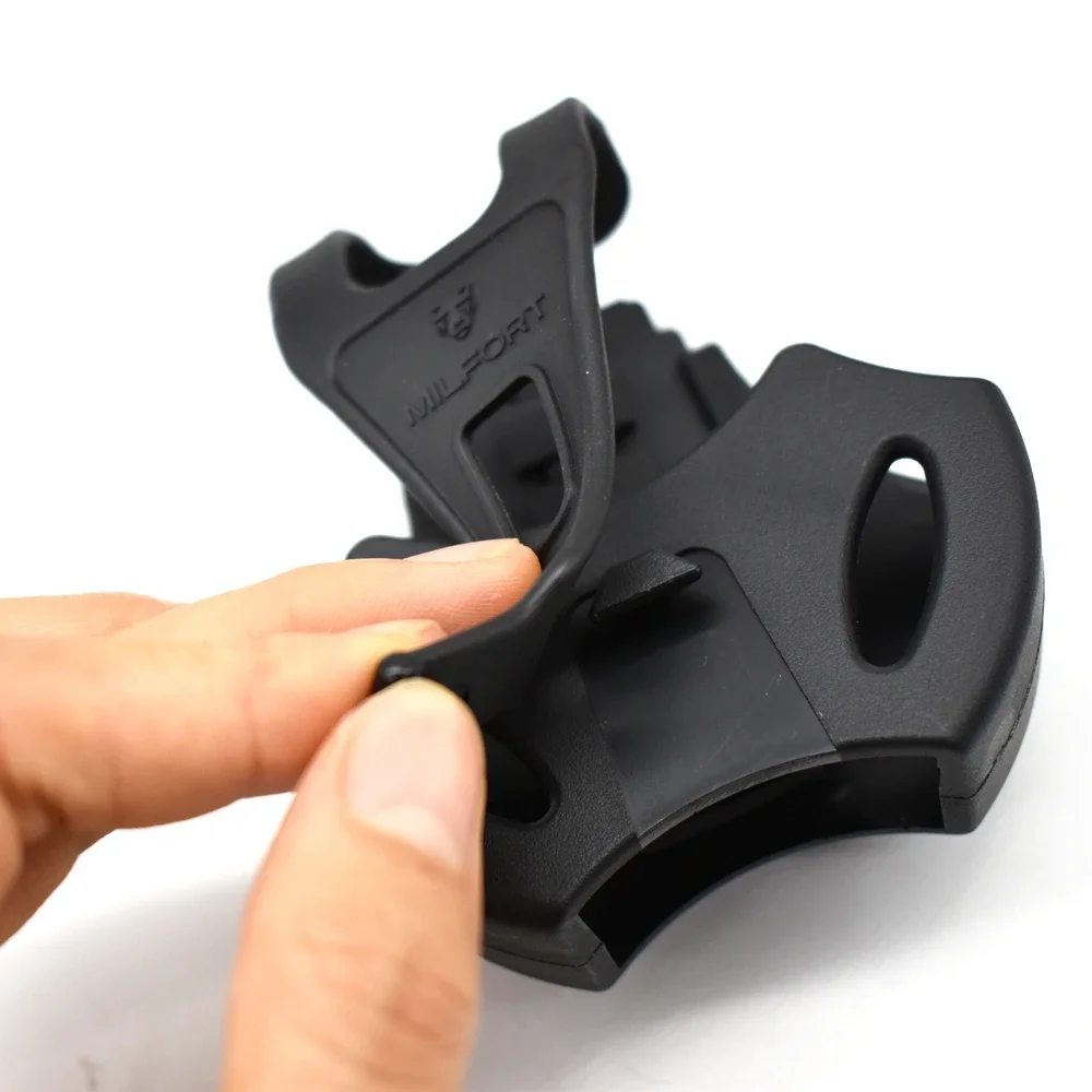 Funda con soporte para esposas de policía, herramienta de cubierta para grilletes y esposas estándar, bolsa de cintura para cinturón de 5,5 cm - imagen 4