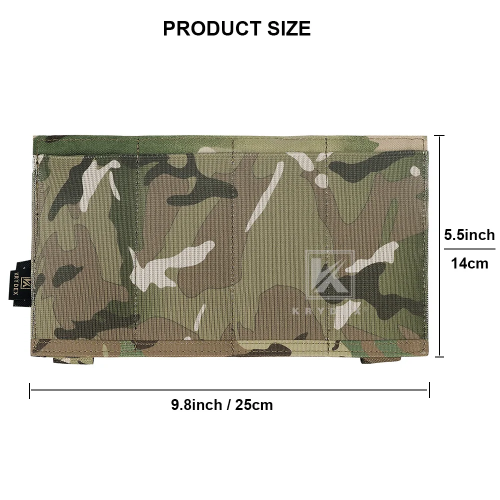 KRYDEX-bolsa elástica cuádruple para revistas, tapa abierta, SMG MOLLE, táctica, MP5, MP7, Kriss Mag, soporte para chaleco de caza, accesorios - imagen 5
