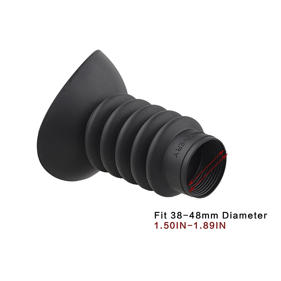 Discovery parasol de goma 38-48mm escalabilidad visor ocular cubierta de retroceso Protector de ojos para telescopio alcance trasero - imagen 3