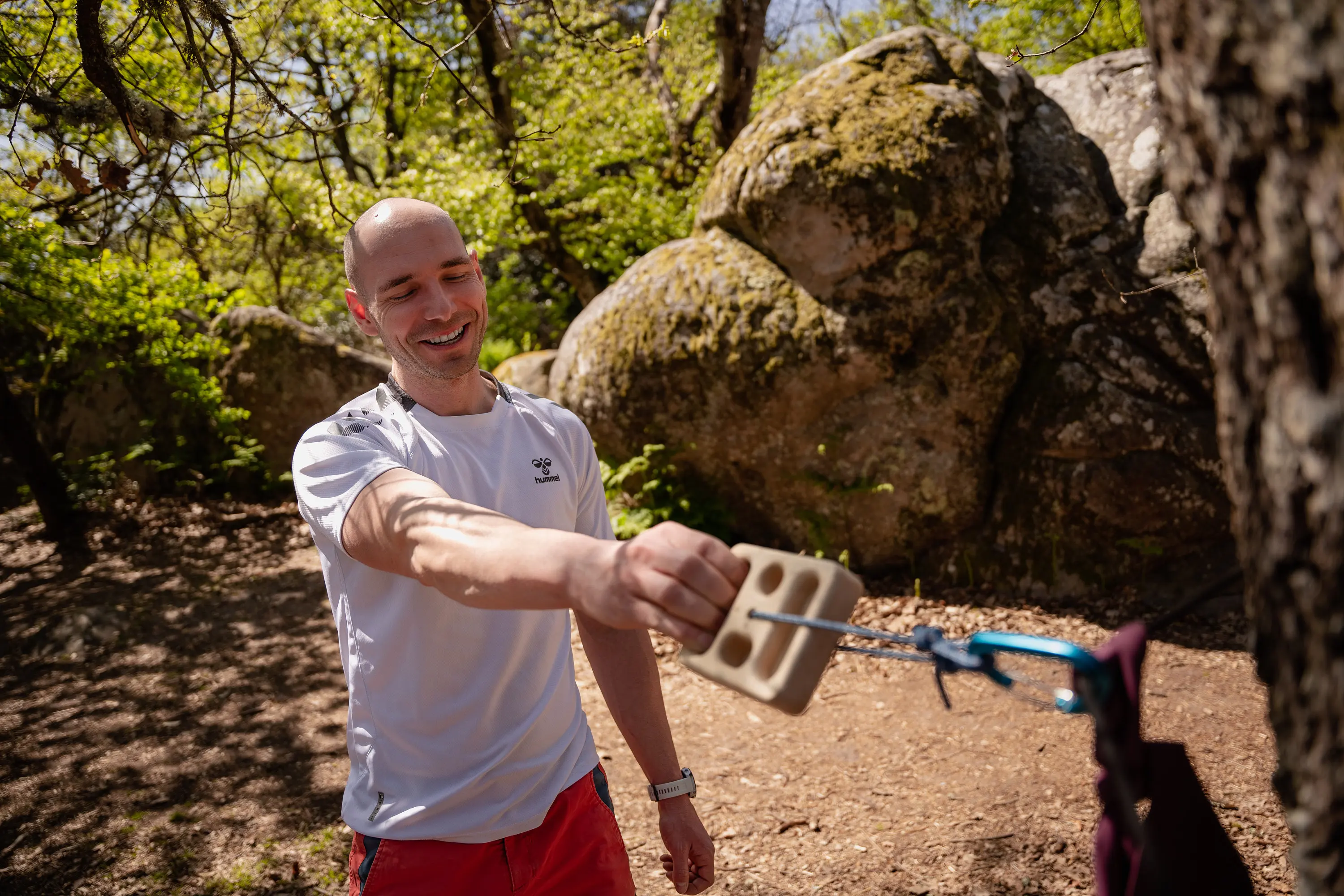 Tabla colgante portátil de bolsillo, dispositivo de entrenamiento de escalada para viajes y calentamiento, tabla colgante de escalada, tabla de dominadas para entrenamiento de escalada en roca - imagen 5
