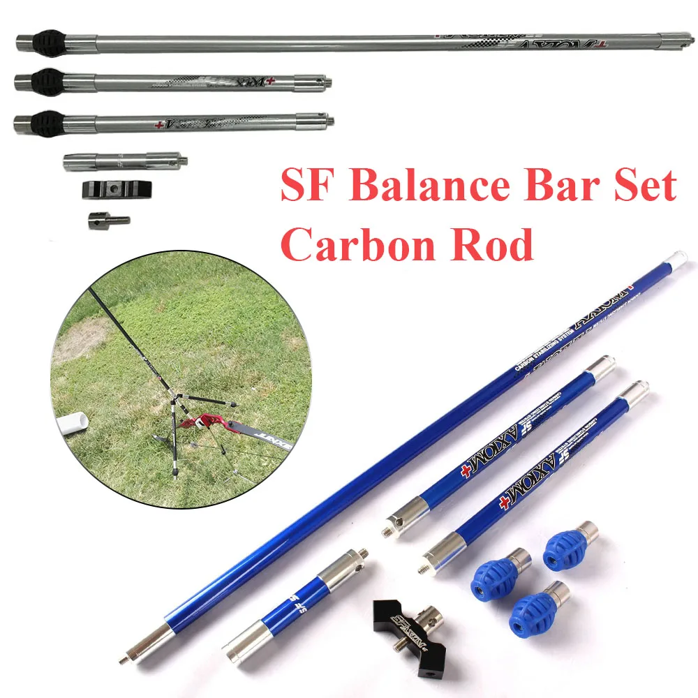 Bow Archery Carbon Stabilizer System 30" 12" 5" Balance Bar Bow Outdoor Hunting Shooting Targeting Competition Damping Stabilize