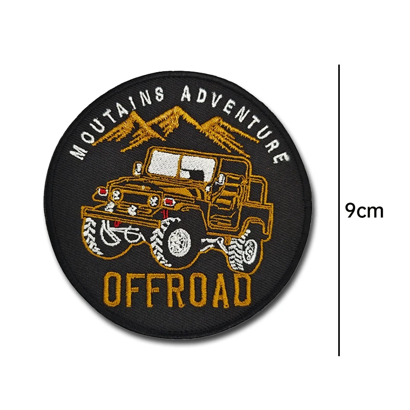 Parches bordados para motocicleta y vehículo todoterreno al aire libre, brazalete, parche de tela, gancho de tela, mochila, aplique de insignia táctica - imagen 4