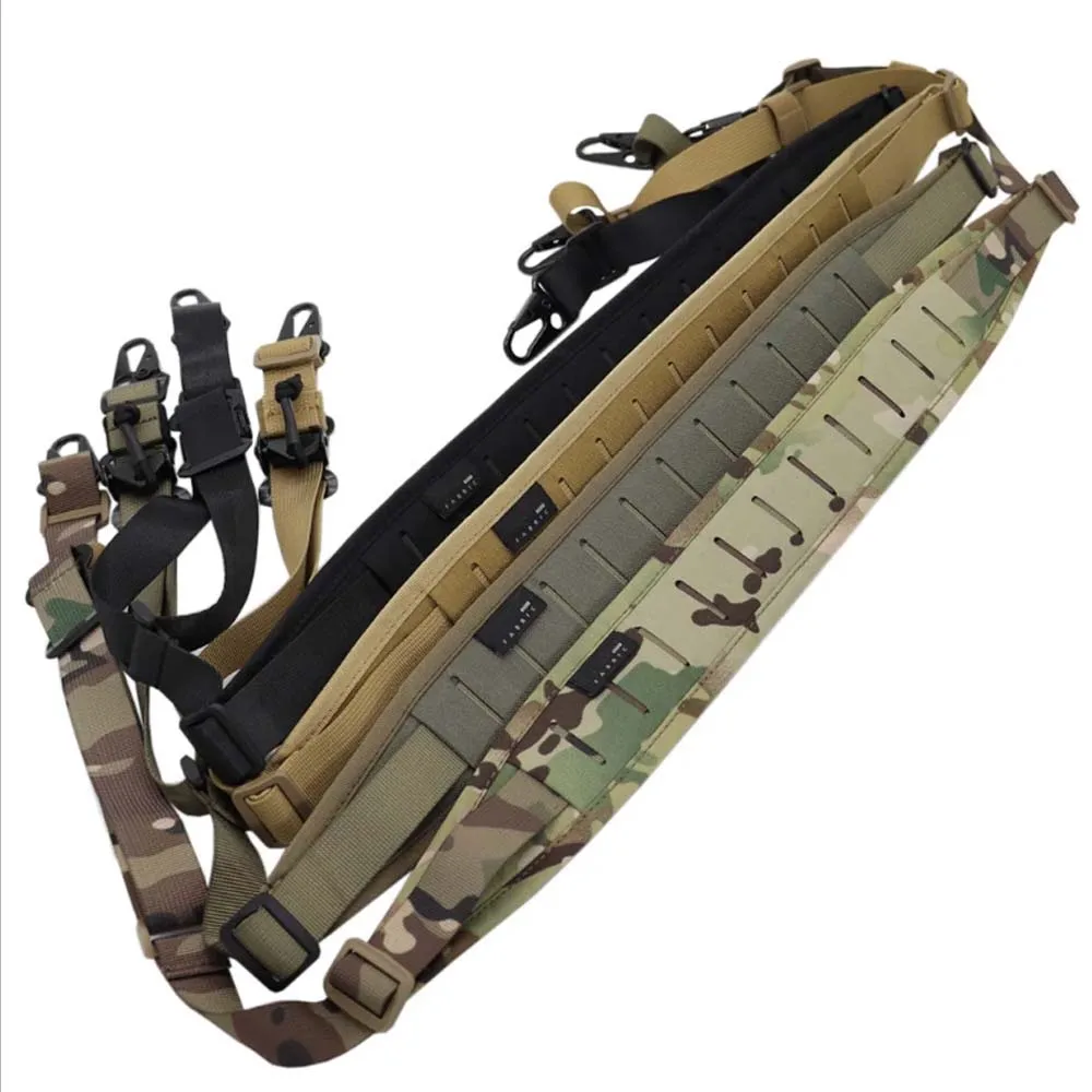 Nueva correa táctica Modular para Rifle, extraíble, 2 puntos/1 punto, 2,25 ", acolchada, equipo de tiro de combate, accesorios de correa - imagen 3