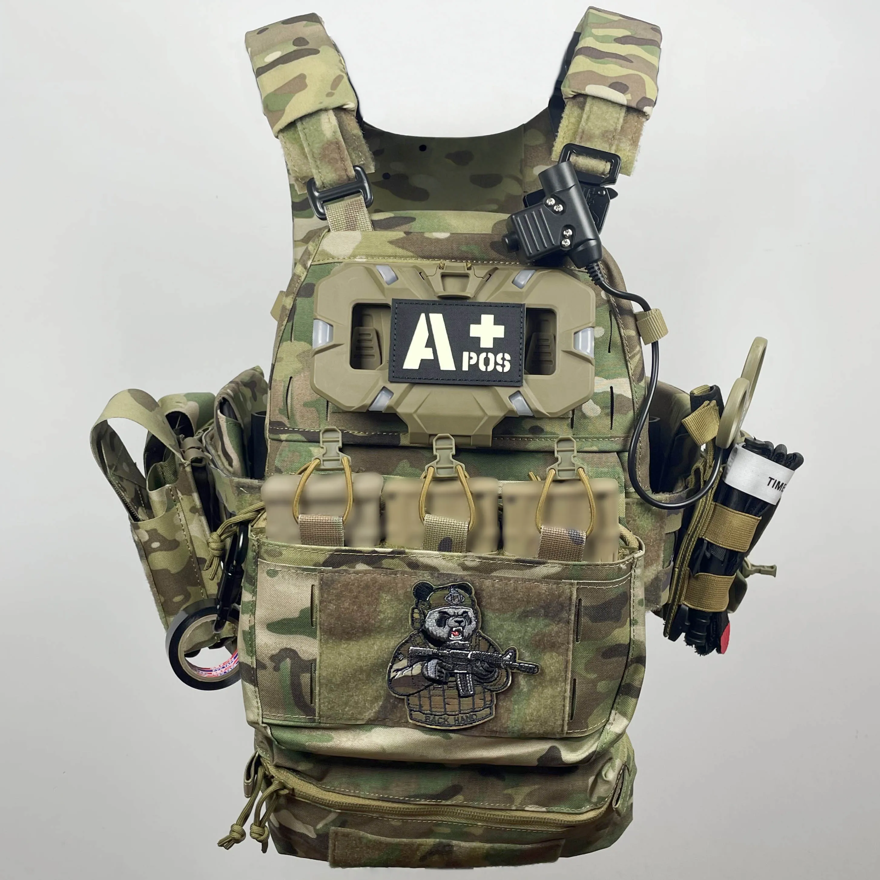 Conjunto táctico camuflaje – Casco y chaleco militar completo - imagen 4