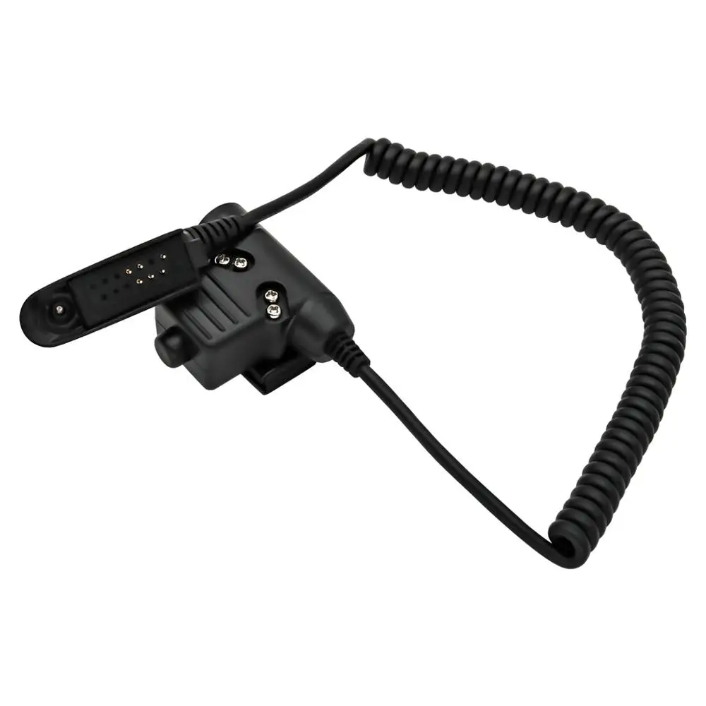 Adaptador de enchufe de Cable táctico PTT U94 PTT para Motorola Walkie Talkie GP140 GP320 GP328 GP338 GP340 Radio auriculares de caza PTT - imagen 3