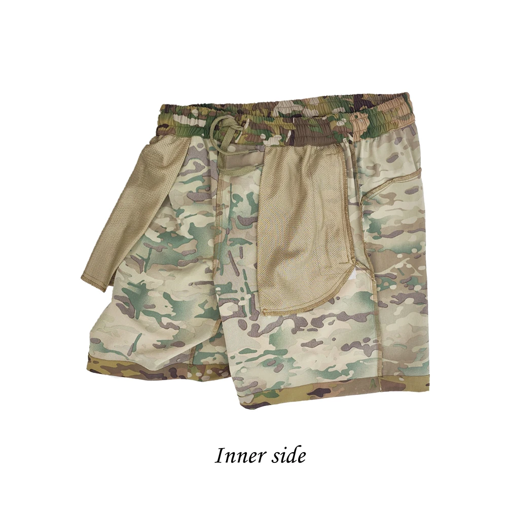 Pantalones cortos de camuflaje tácticos para hombre, pantalones cortos informales de verano para deportes al aire libre, pantalones cortos transpirables - imagen 5